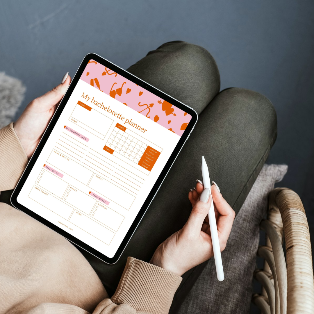 My bachelorette planner