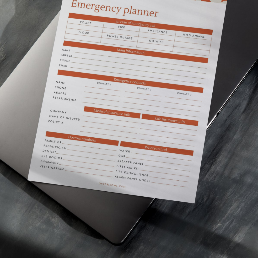 Emergency planner