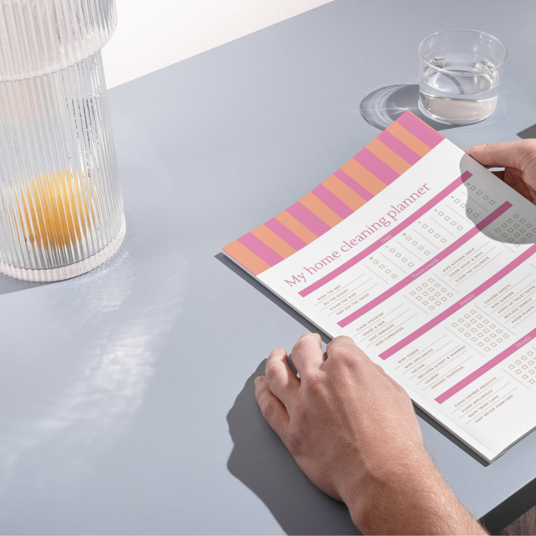 My home cleaning planner