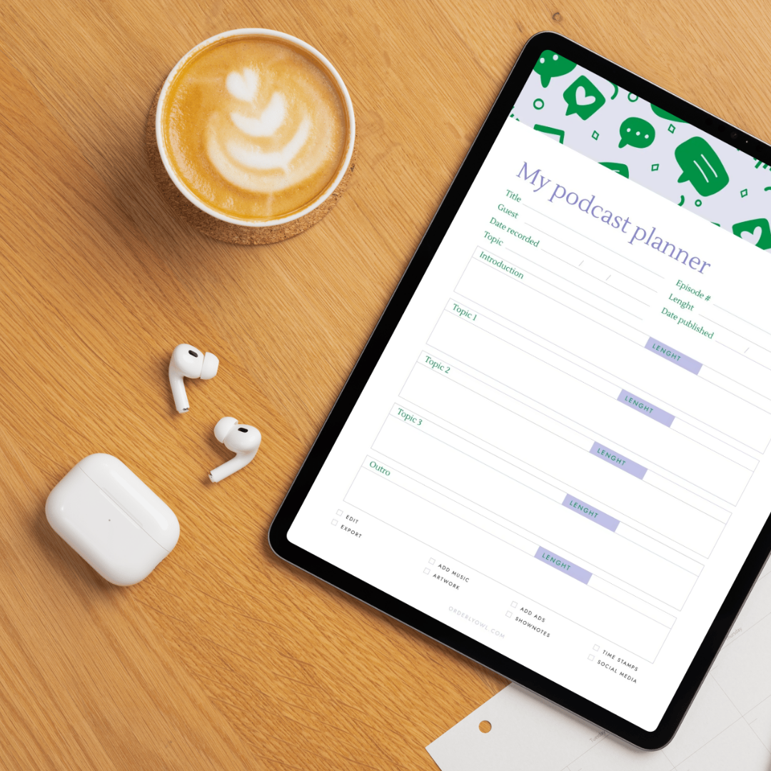 My podcast planner