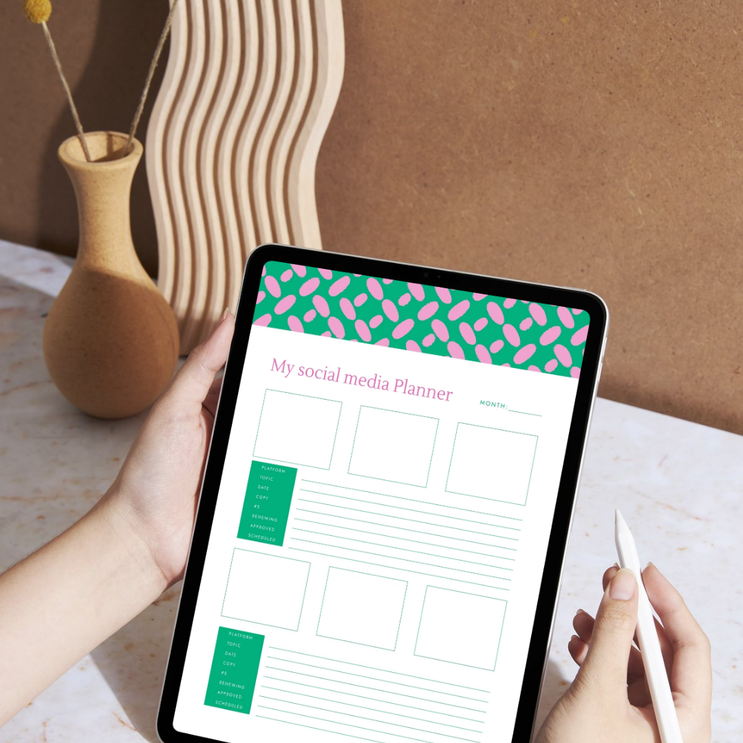 My social media planner (simple)